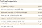 Salute dei polmoni, dei bronchi e dei seni 650 mg 45 compresse