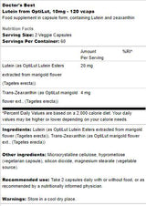 Luteina 10 mg | Da OptiLut - 120 capsule