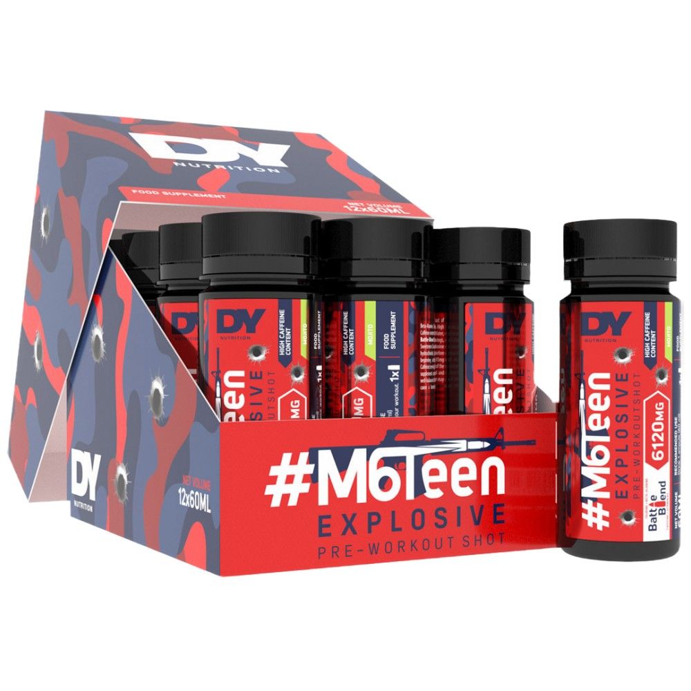 M6Teen Esplosivo/Pre-allenamento Shot - 12 x 60 ml