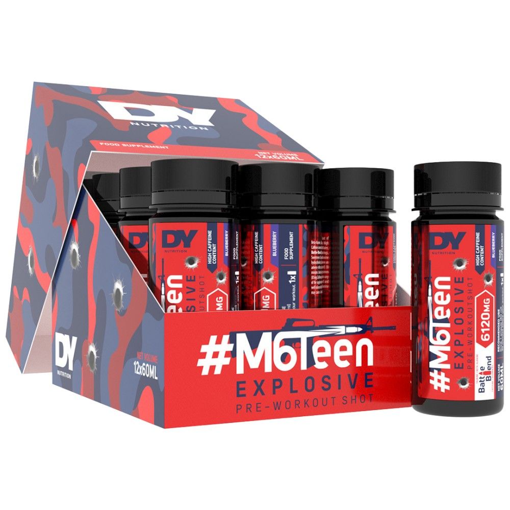 M6Teen Esplosivo/Pre-allenamento Shot - 12 x 60 ml