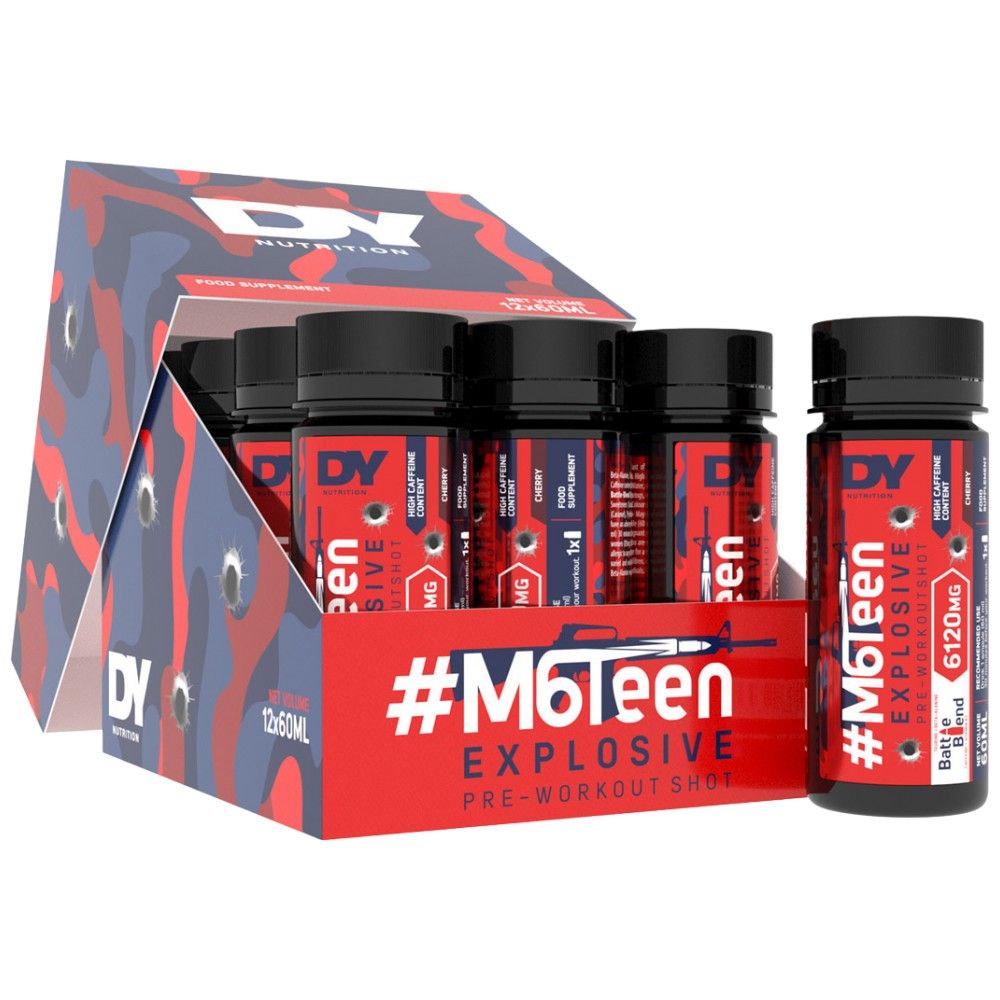 M6Teen Esplosivo/Pre-allenamento Shot - 12 x 60 ml