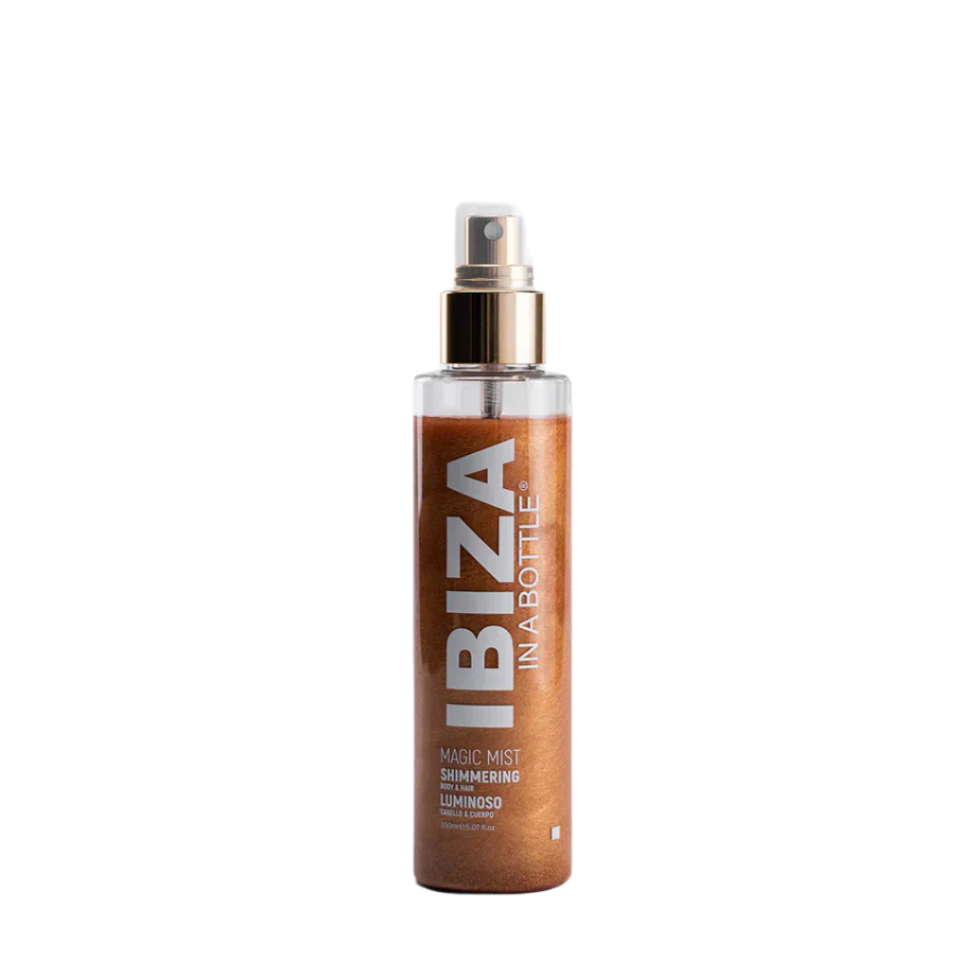 Spray dorato per capelli e corpo con aloe vera MAGIC MIST - 150 ml