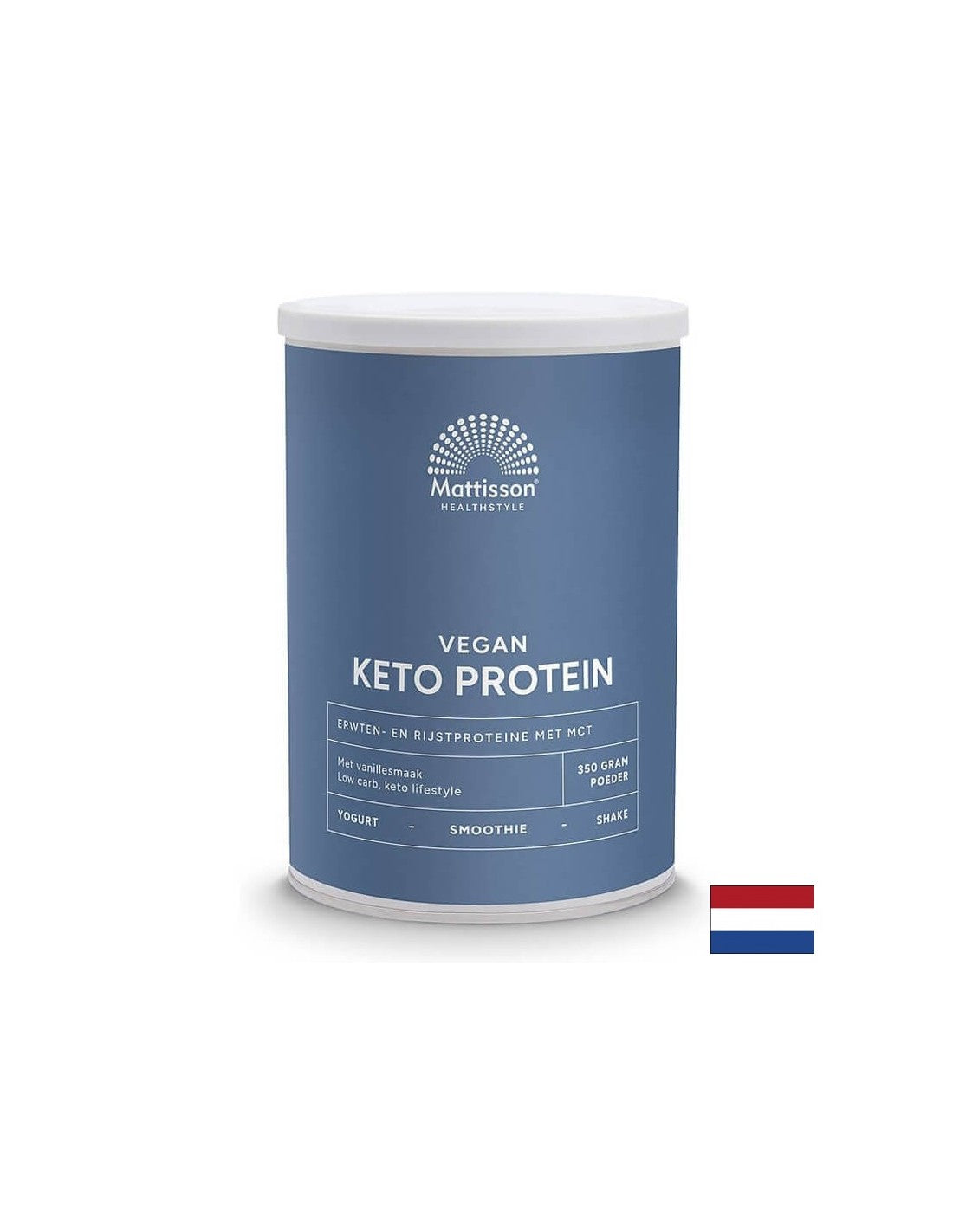 Frullato proteico vegano chetogenico - piselli, riso, MCT, 350 g di polvere <tc>Mattisson Healthstyle</tc>