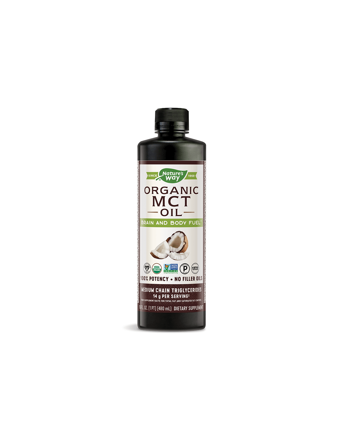 Olio MCT 100% Biologico - 480 ml