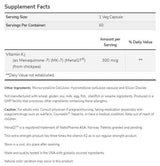 MK-7 Vitamina K-2 300 mcg | MenaQ7® extra potente - 60 capsule