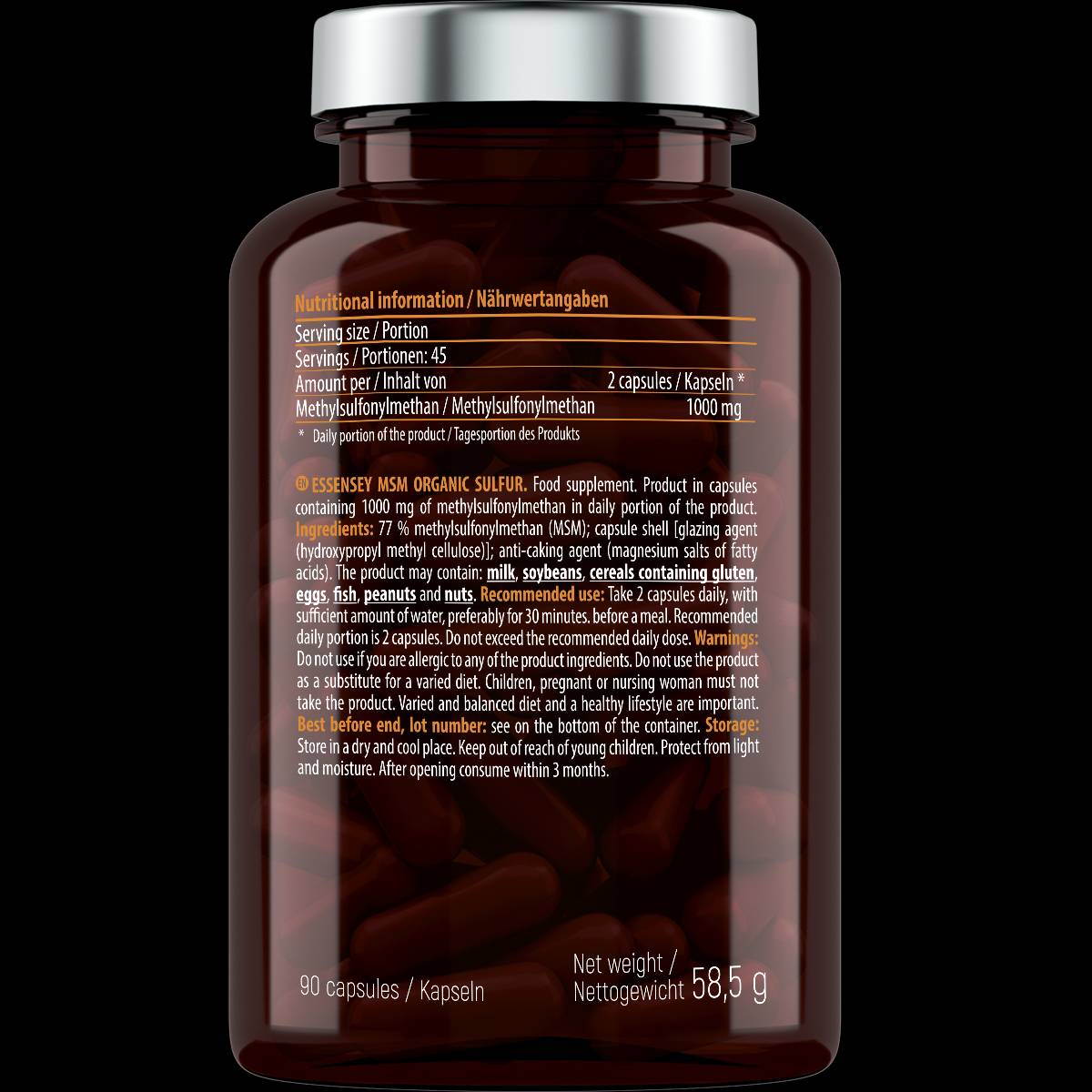 MSM Zolfo Organico 500 mg - 90 capsule