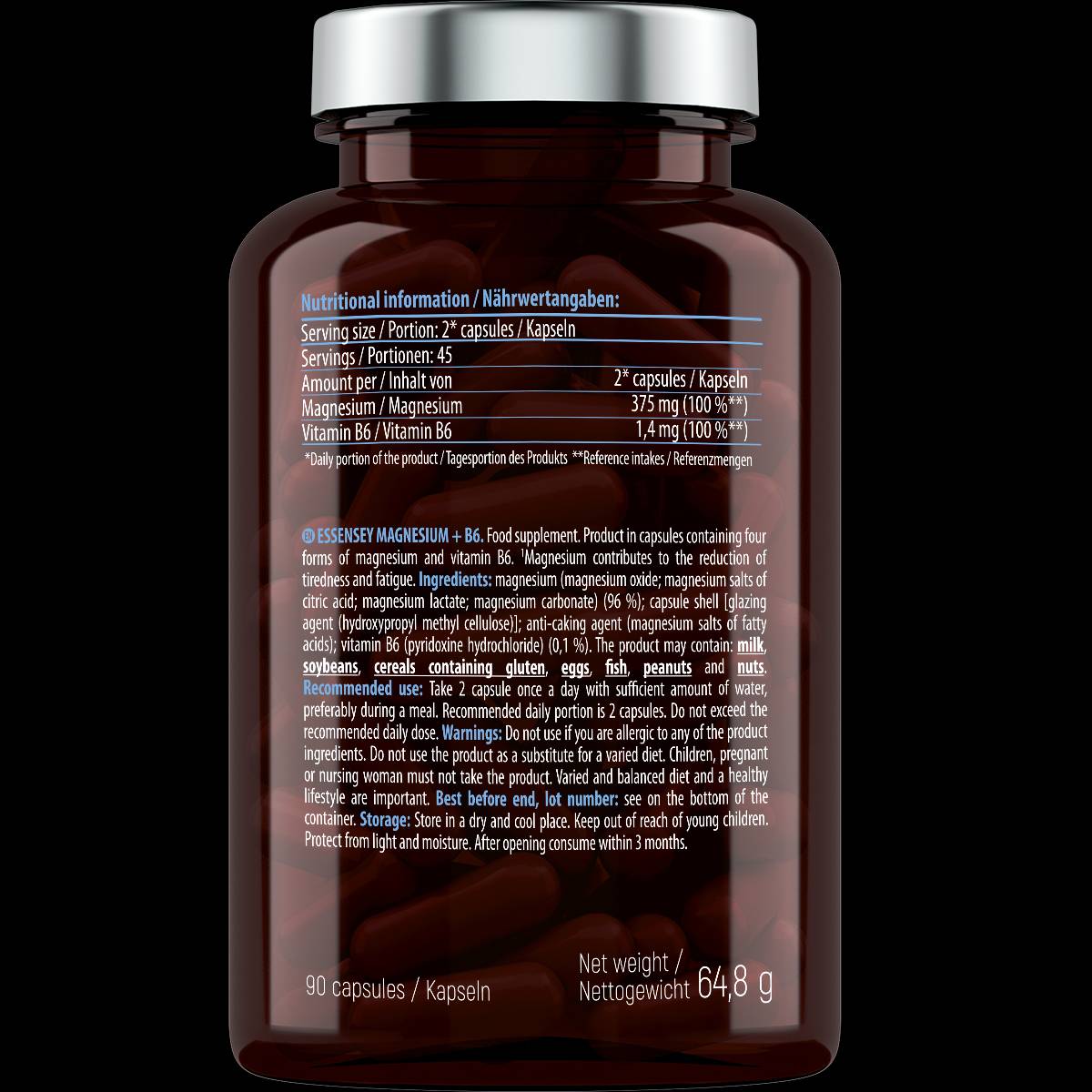 Magnesio 187,5 mg + B6 - 90 capsule