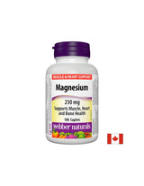 Magnesio 250 mg x 100 capsule <tc>Webber Naturals</tc>