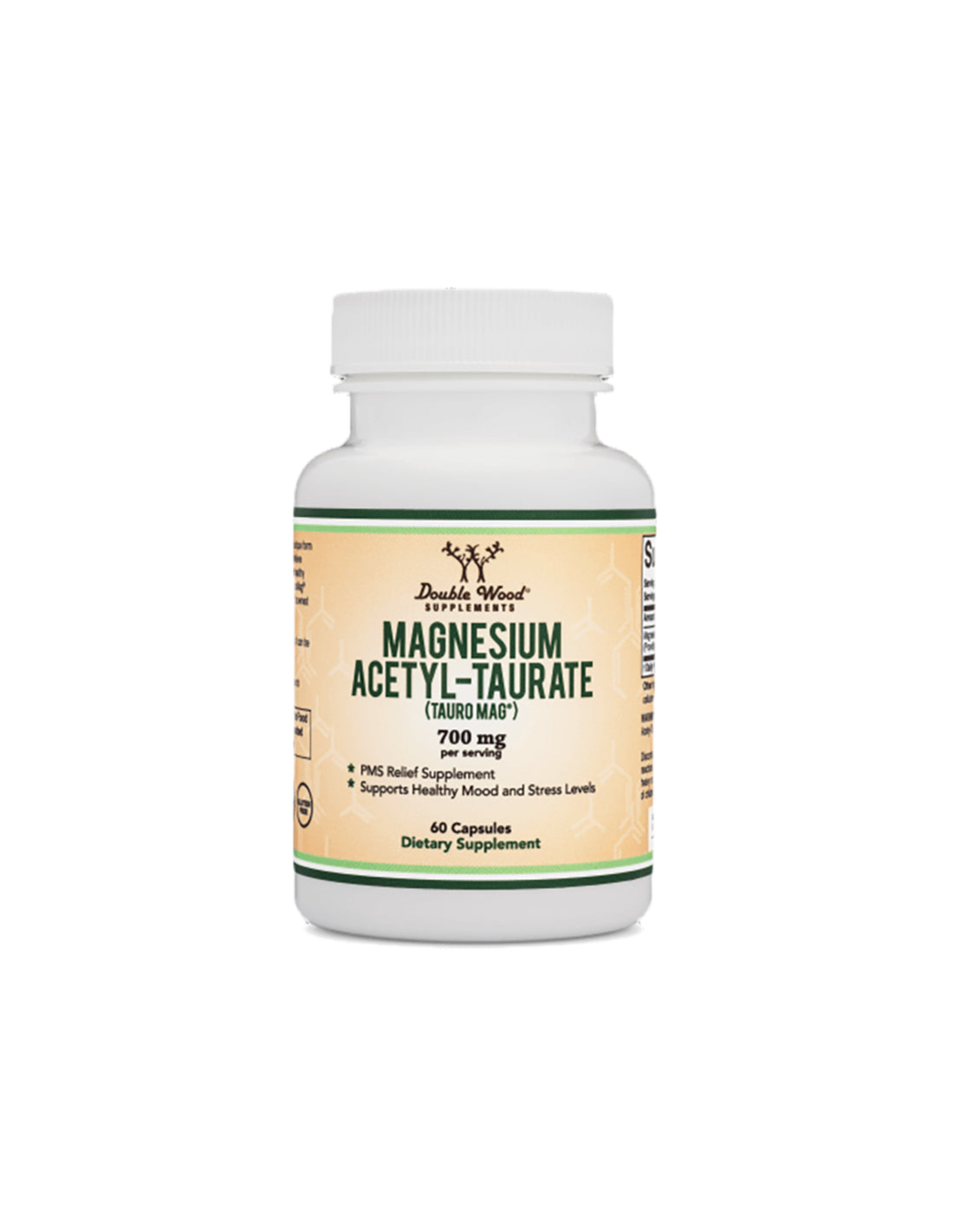 Magnesio Acetil-taurato (TAURO-MAG®), 60 capsule <tc>Double Wood</tc>