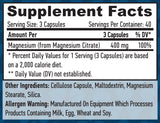 Citrato di magnesio 400 mg/120 Vcaps