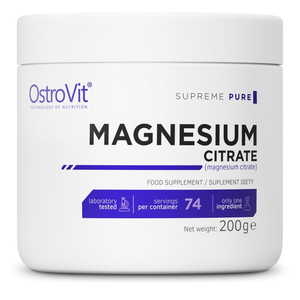 Polvere di citrato di magnesio 200 grammi