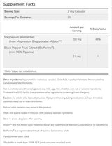 Glicinato di magnesio con BioPerine® - 180 capsule