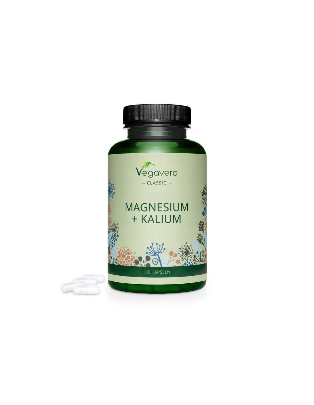 Magnesio + Kalium, 180 capsule, 100% vegano <tc>Vegavero</tc>