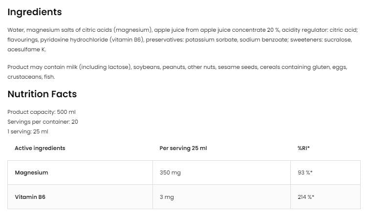 Magnesio Liquido 500 ml