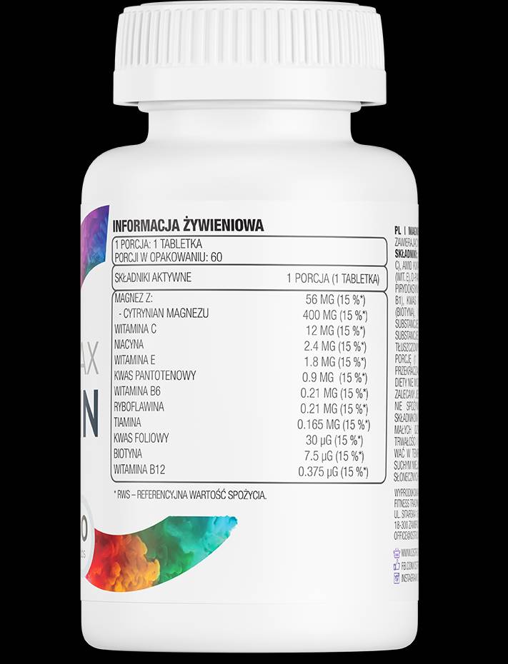 Magnez MAX + Vitamina 60 compresse