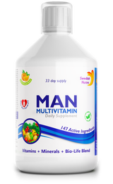Man multivitaminici per uomo con collagene 1497 mg - 147 principi attivi /500 ml/