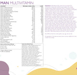 Man multivitaminici per uomo con collagene 1497 mg - 147 principi attivi /500 ml/