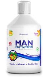 Man multivitaminici per uomo con collagene 1497 mg - 147 principi attivi /500 ml/