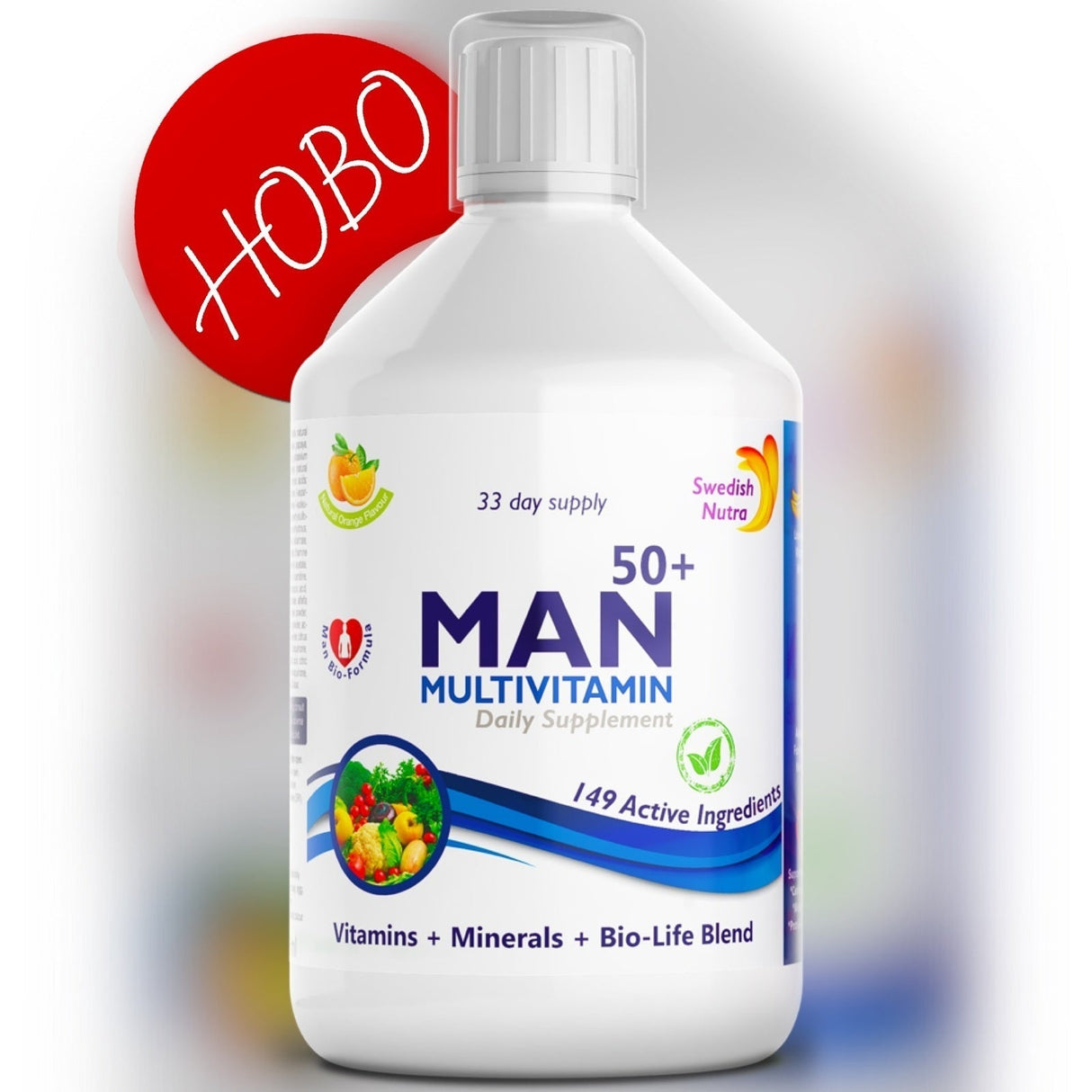 Man 50+ multivitaminici per uomo con collagene 1497 mg - 149 principi attivi /500 ml/