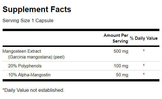 Mangostano Standardizzato 500 mg - 90 capsule