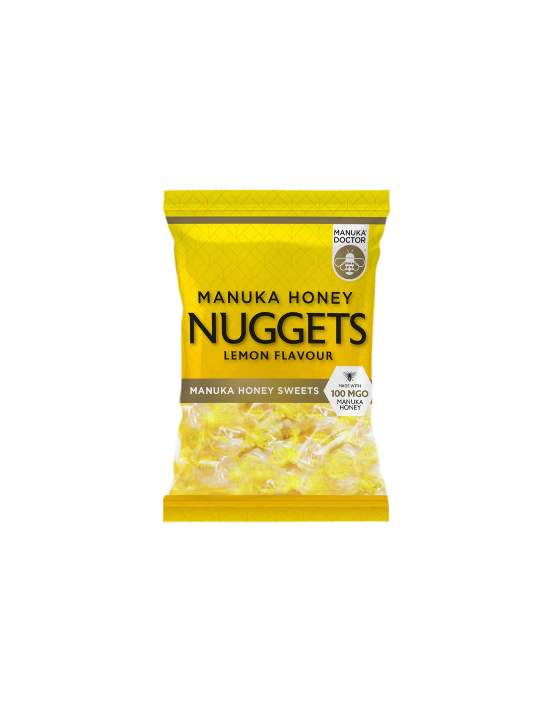 Pepite di miele di Manuka al gusto di limone realizzate con miele di Manuka 100 MGO, 120 g