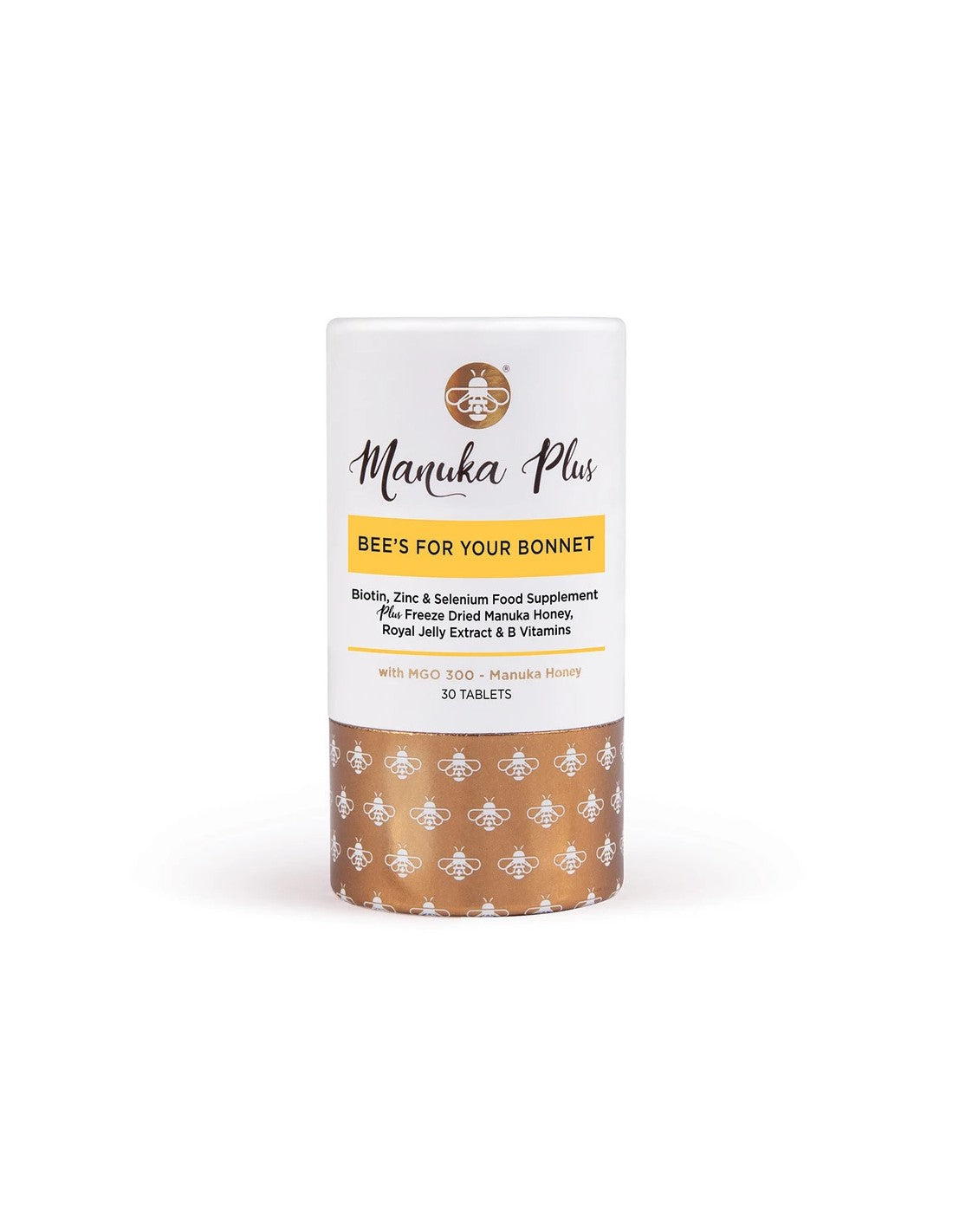 Manuka Plus® Bee`s For Your Bonnet/ Formula per capelli, pelle e unghie con miele di Manuka MGO 300 x 30 compresse