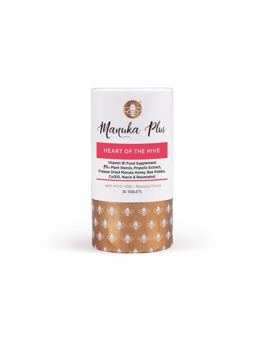 Manuka Plus® Heart Of The Hive/ Formula a supporto del sistema cardiovascolare con miele di Manuka MGO 300 x 30 compresse
