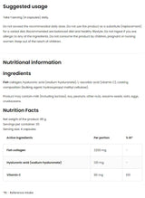 Collagene marino/+ acido ialuronico e vitamina C - 120 capsule