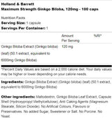 Ginkgo Biloba di massima potenza 120 mg - 100 capsule