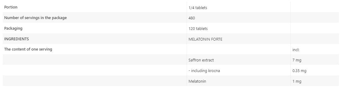 Melatonina Forte 4 mg 120 Compresse