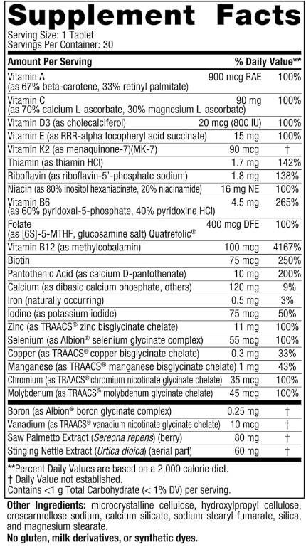 Multivitaminico da uomo One Daily - 30 compresse