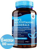 Multivitaminici e Minerali da Uomo 180 Compresse Vegane