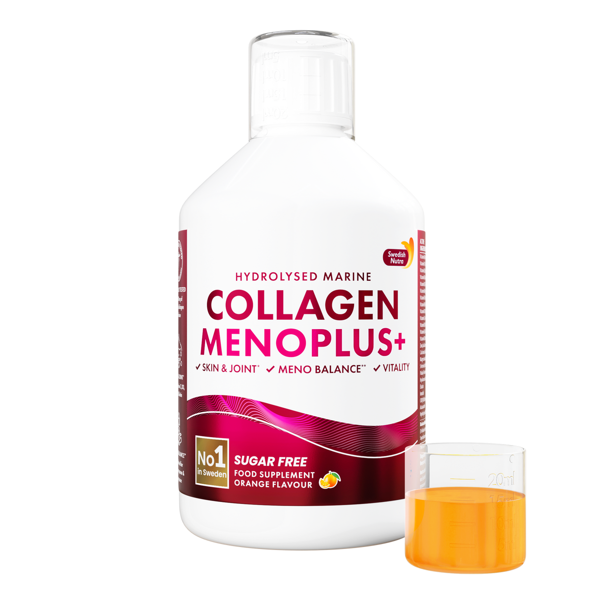 Menoplus+ Collagene di Pesce 10.000 mg per donne 40+ | 500 ml