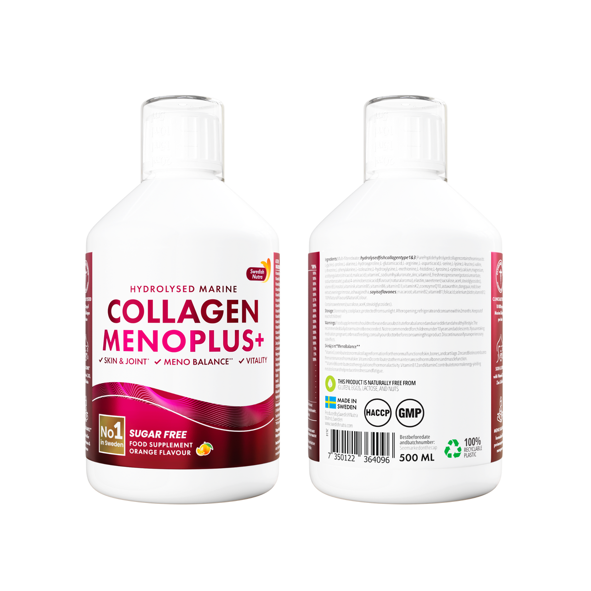 Menoplus+ Collagene di Pesce 10.000 mg per donne 40+ | 500 ml