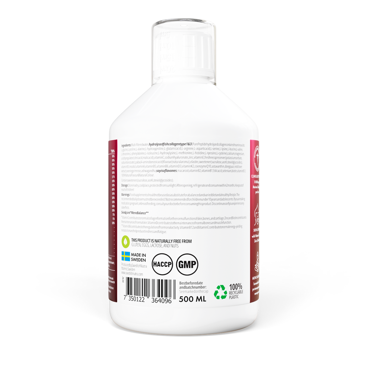 Menoplus+ Collagene di Pesce 10.000 mg per donne 40+ | 500 ml