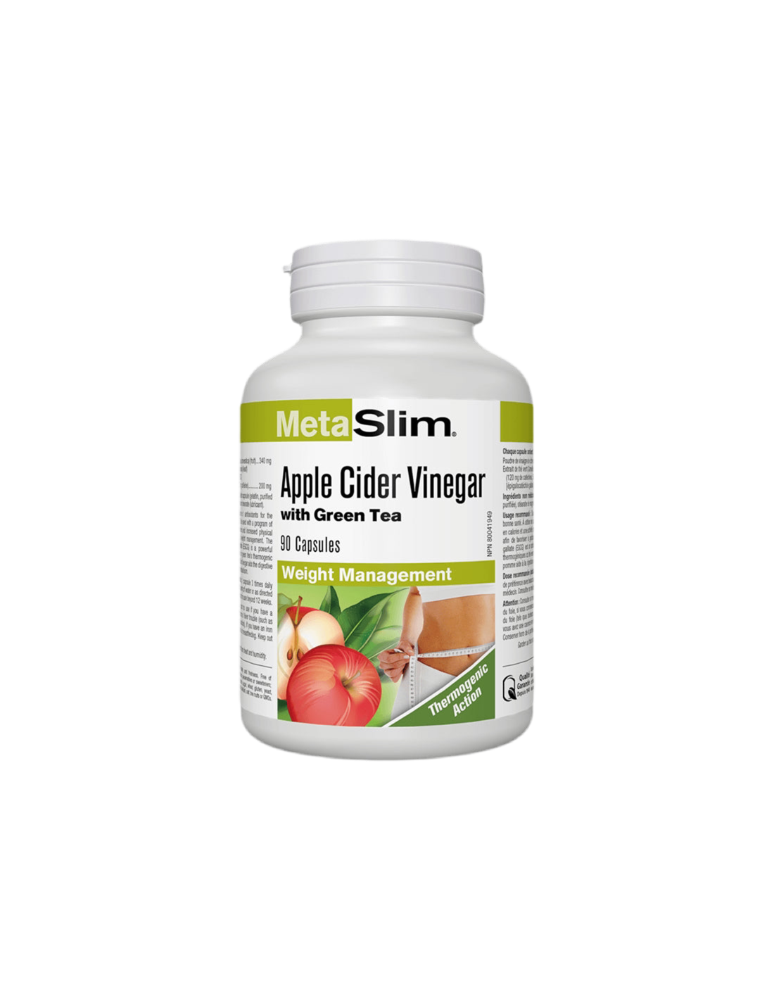 Aceto di sidro di mele Metaslim® - Aceto di mele + Tè verde, 90 capsule