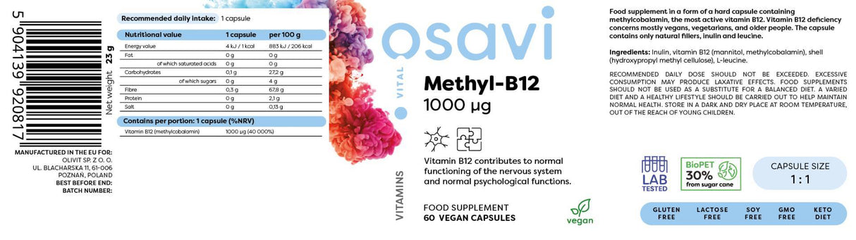 Metile B-12 1000 mcg - 120 capsule