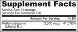 Metile B-12 2500 mcg - 100 Compresse sublinguali