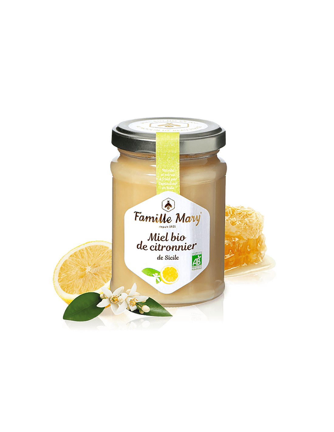 Miele di limone biologico - Miel bio de citronnier de Sicile, 230 g