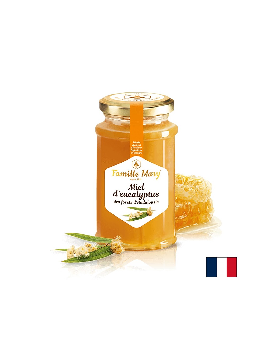 Miel d'eucalipto/Miele di fiori di eucalipto, 360 g Famille Mary