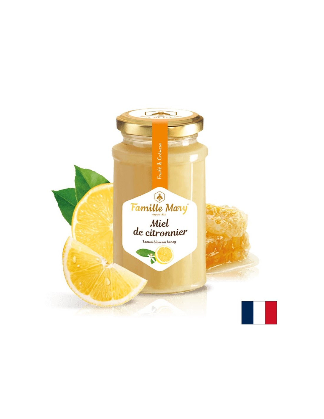 Miel de citronnier/Miele di limone (dai frutteti di Valencia, Spagna), 360 g Famille Mary