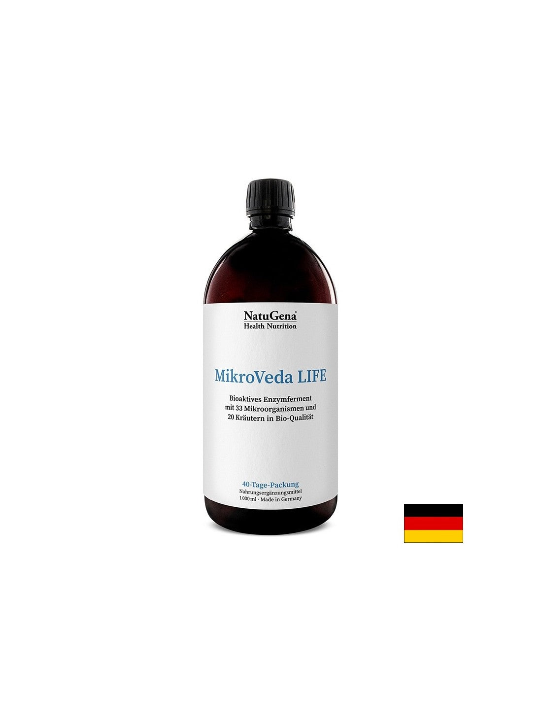 MikroVeda Life - Fermento bioattivo con batteri probiotici ed estratti vegetali, 1000 ml