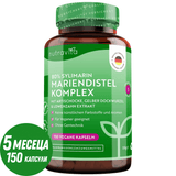 Complesso di cardo mariano (80% silimarina) - 150 capsule <tc>Nutravita</tc>