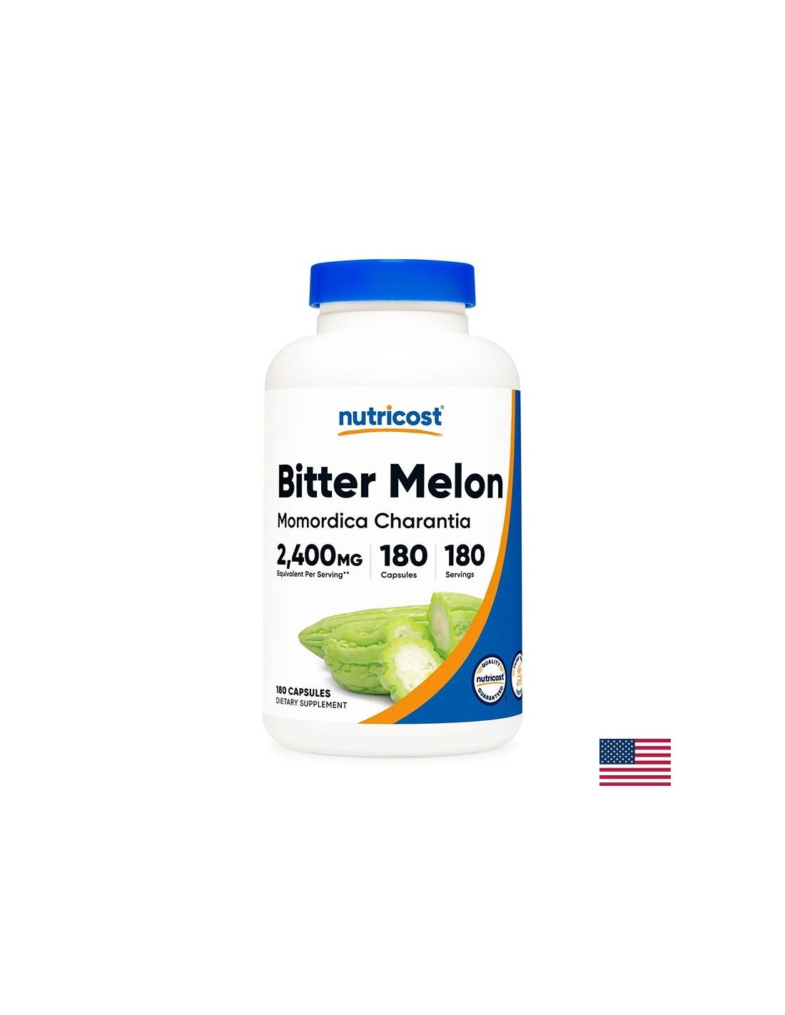 Diabete - Melone amaro - Momordica, 180 capsule <tc>Nutricost</tc>