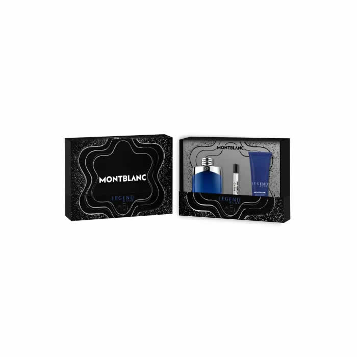 <tc>MONTBLANC</tc> Legend Blue Eau De Parfum Spray 100ml Set 3 pezzi