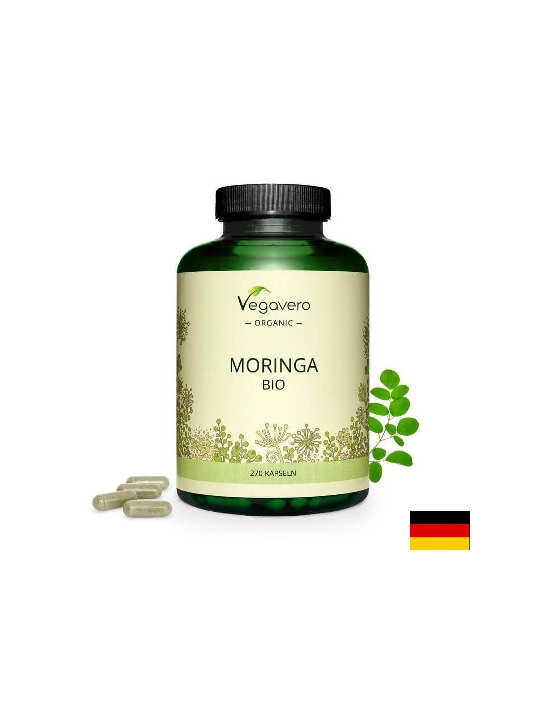 Moringa Bio, 270 capsule, 100% vegano <tc>Vegavero</tc>