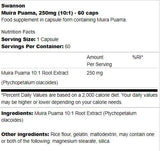 Muira Puama 250mg | 10:1 Estrarre 60 capsule