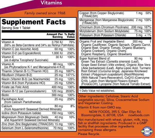 Multivitaminico multialimentare - 90 compresse