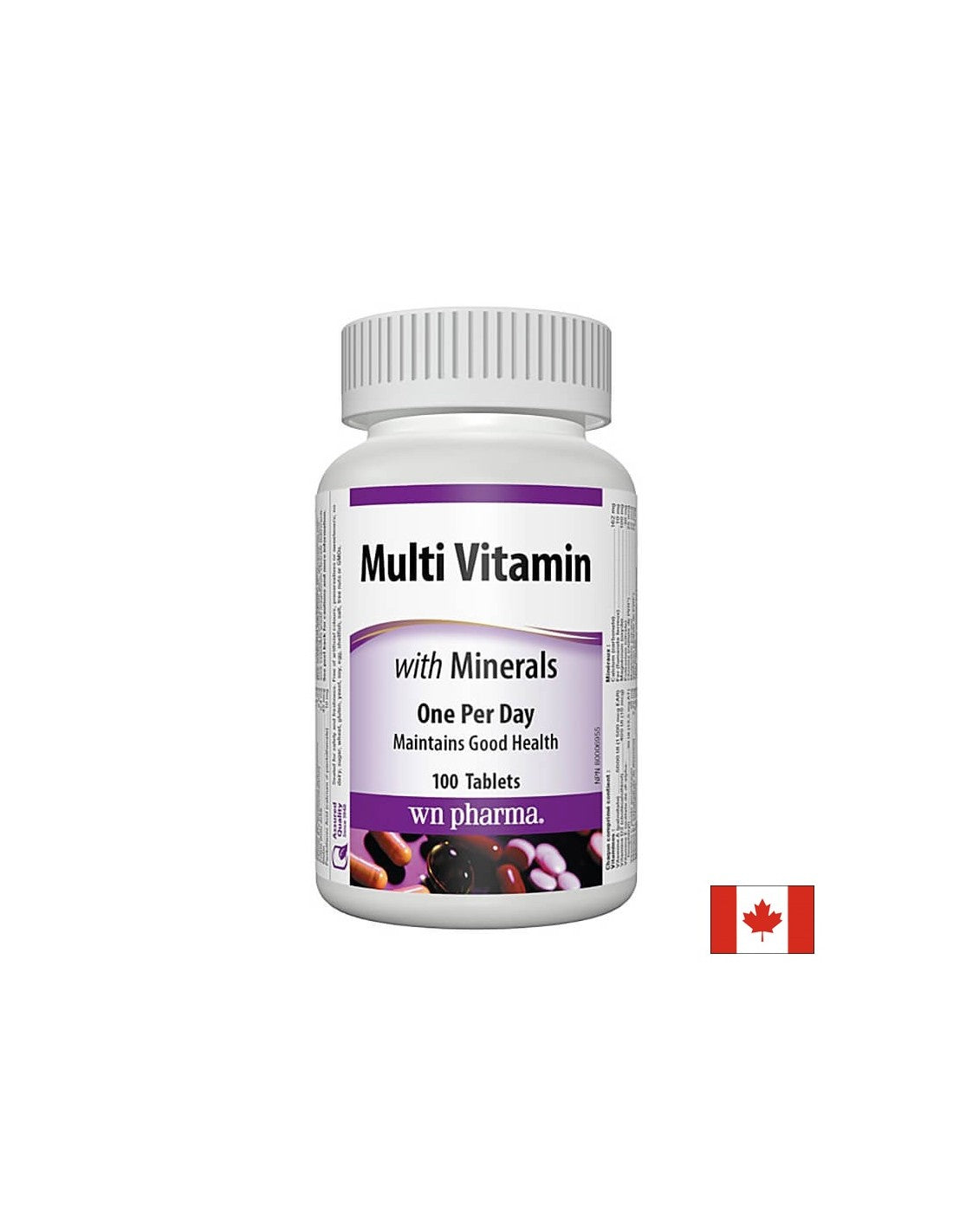 Multivitaminico con minerali - Multivitaminico + minerali, 100 compresse <tc>Webber Naturals</tc>