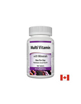 Multivitaminico con minerali - Multivitaminico + minerali, 100 compresse <tc>Webber Naturals</tc>